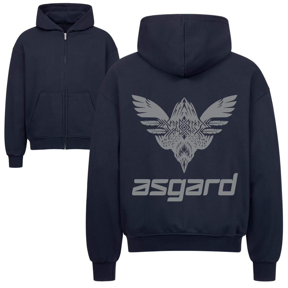 ASGARD Oversized Zipper Hoodie