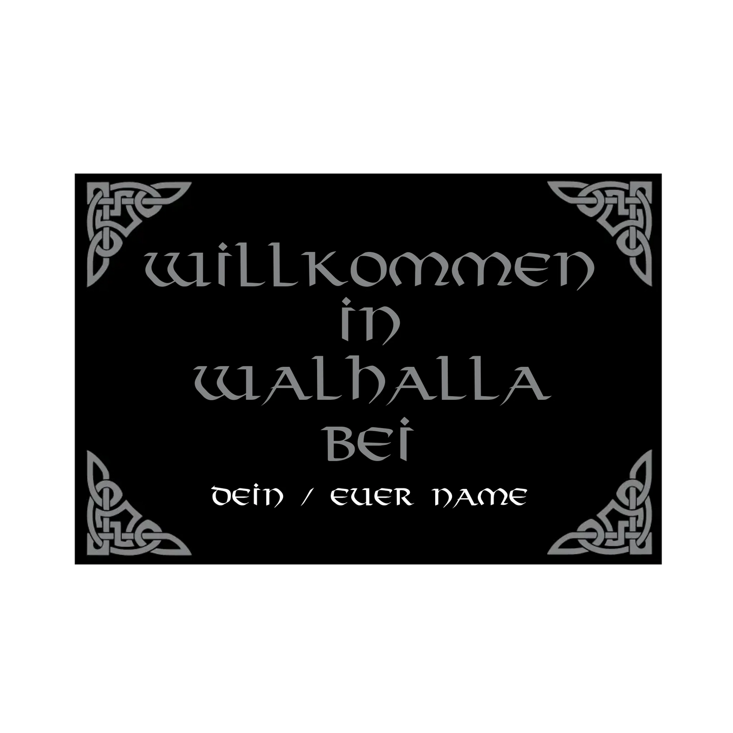 Fußmatte personalisierbar Walhalla