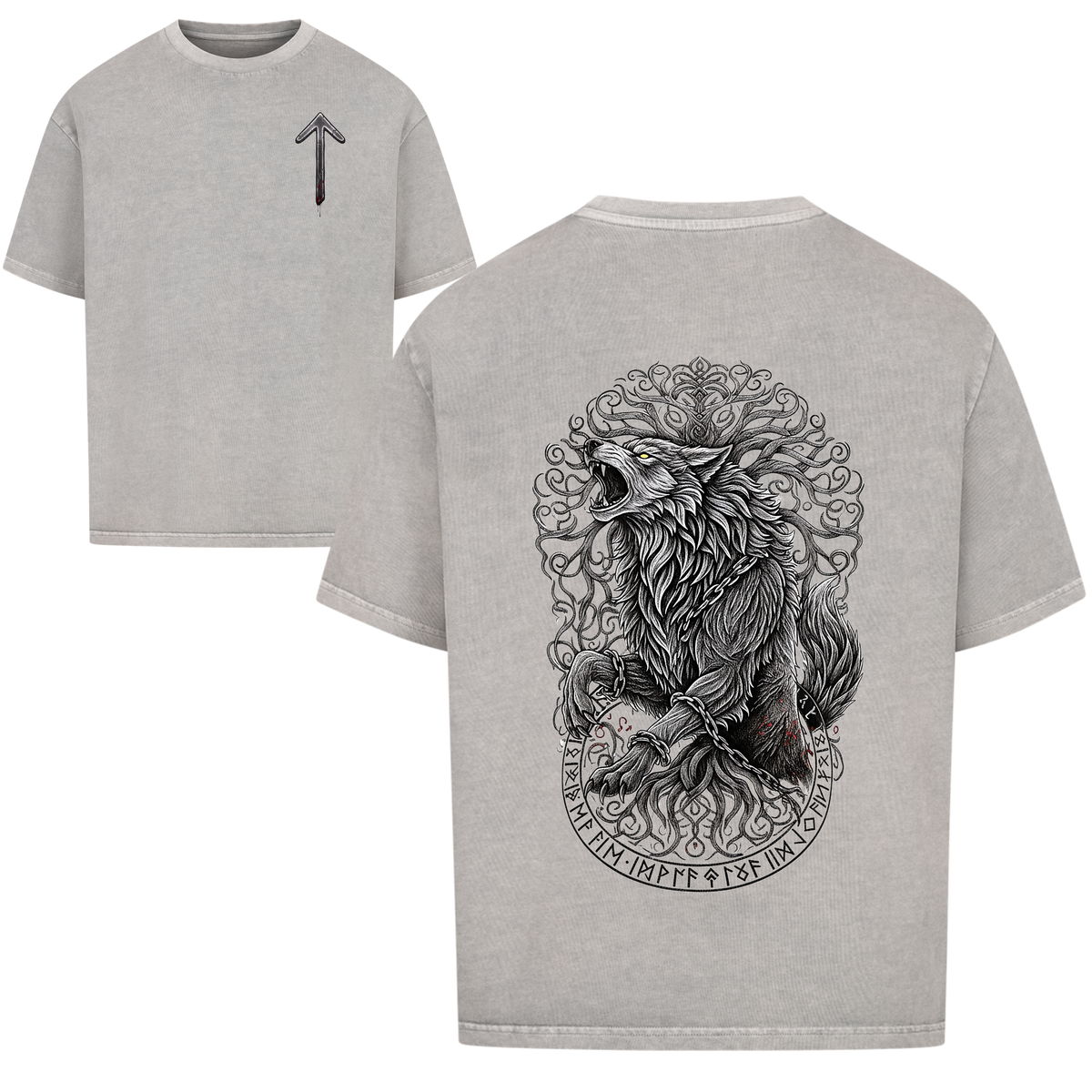 Fenrir & Yggdrasil Oversized Shirt