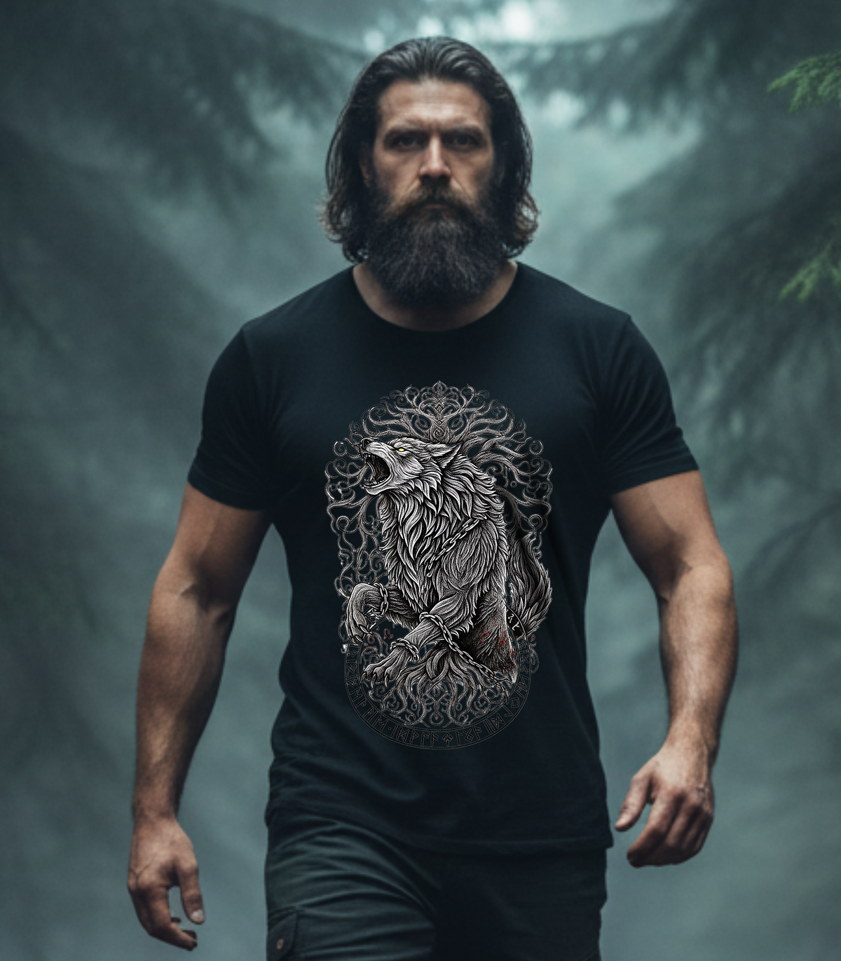 Fenrir & Yggdrasil T-Shirt