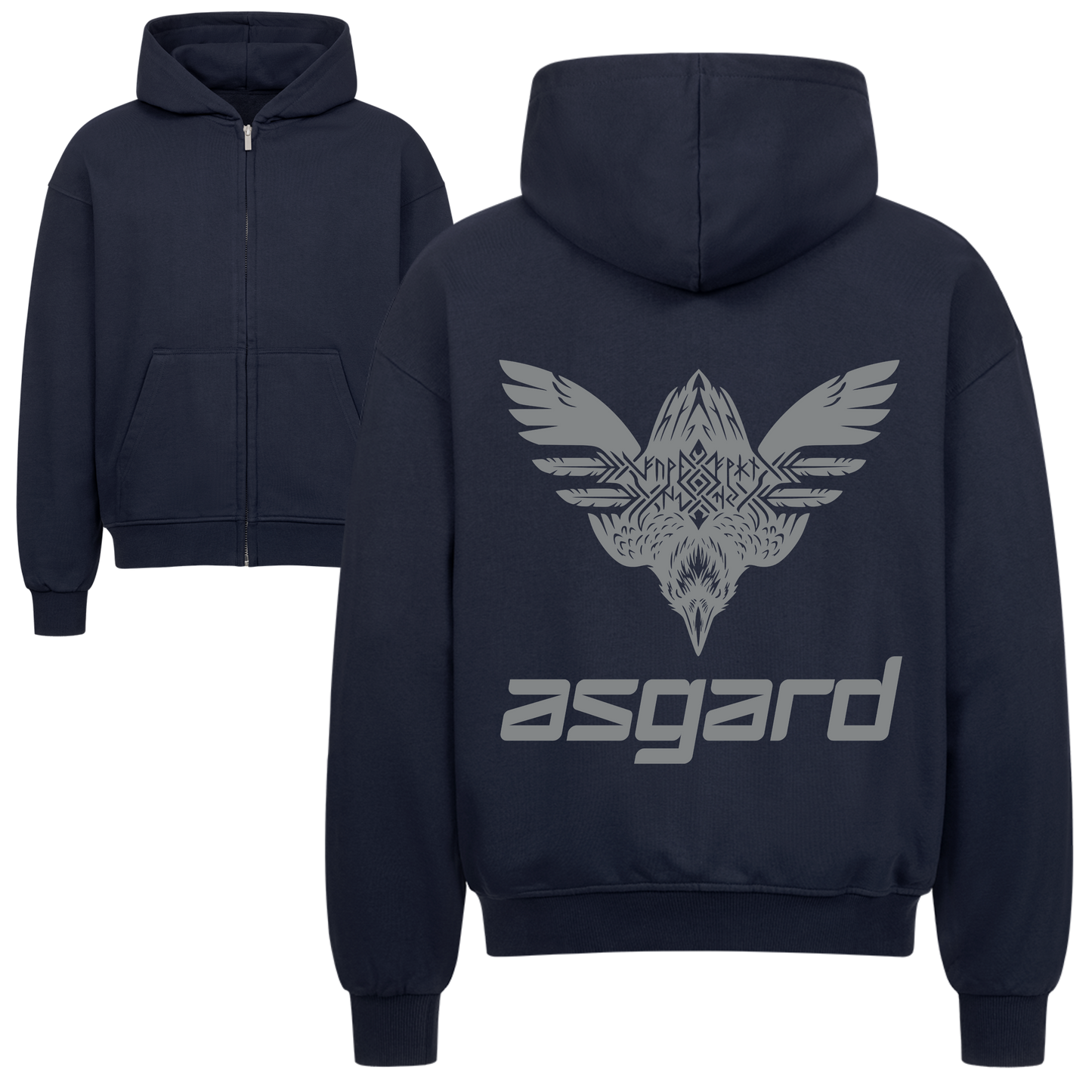 ASGARD Oversized Zipper Hoodie