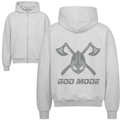 GOD MODE Oversized Zipper Hoodie