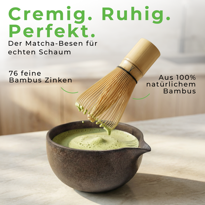 Matcha Zeremonie Set - dunkelbraun/bronze