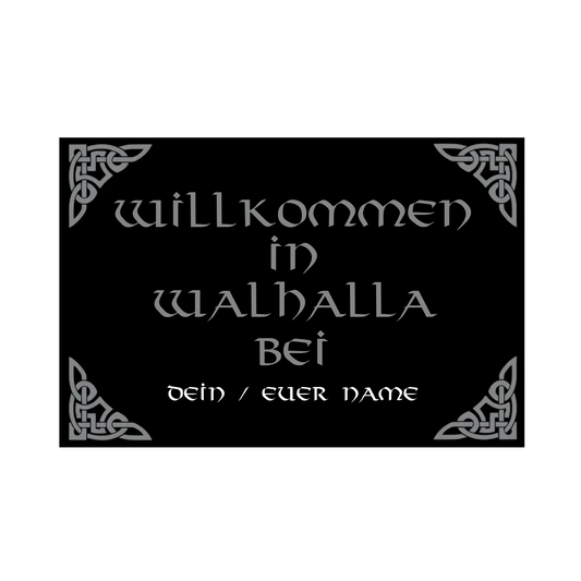 Fußmatte personalisierbar Walhalla