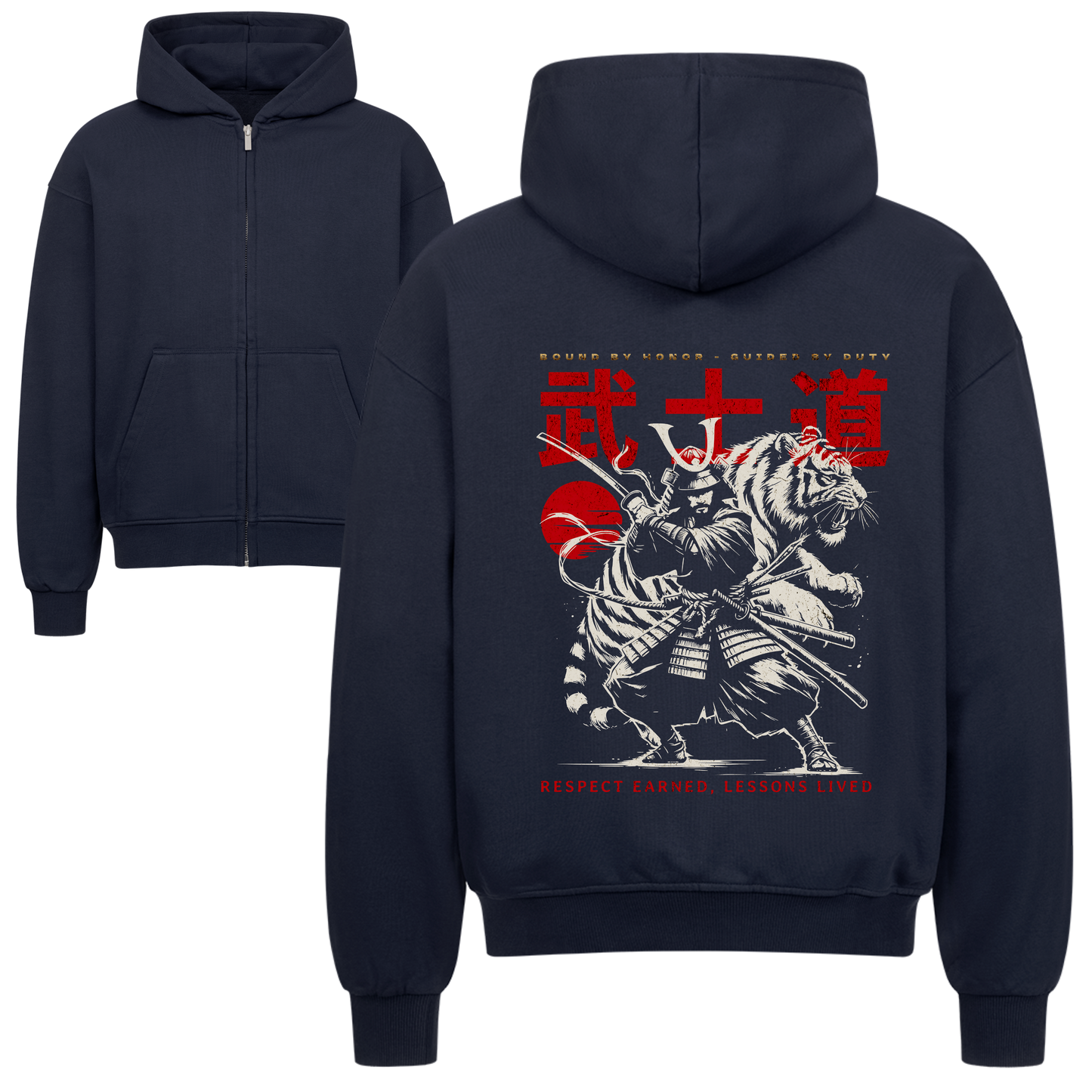 Bushido Legacy Oversized Zipper Hoodie
