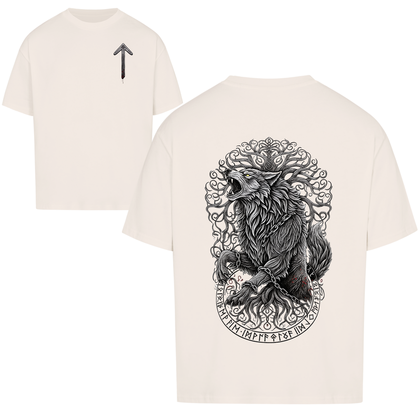 Fenrir & Yggdrasil Oversized Shirt
