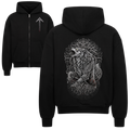 Fenrir & Yggdrasil Oversized Zipper Hoodie