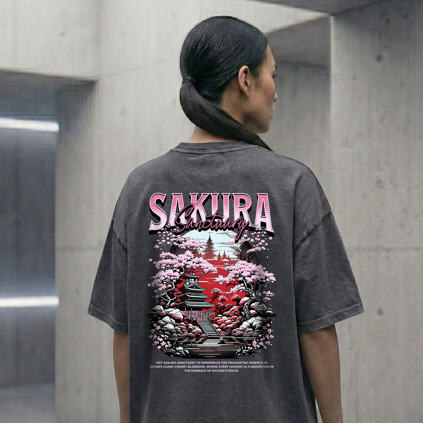 Sakura Sanctuary Oversized Shirt