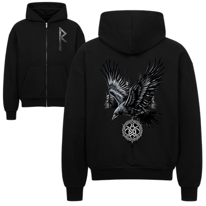 Odins Rabe Oversized Zipper Hoodie