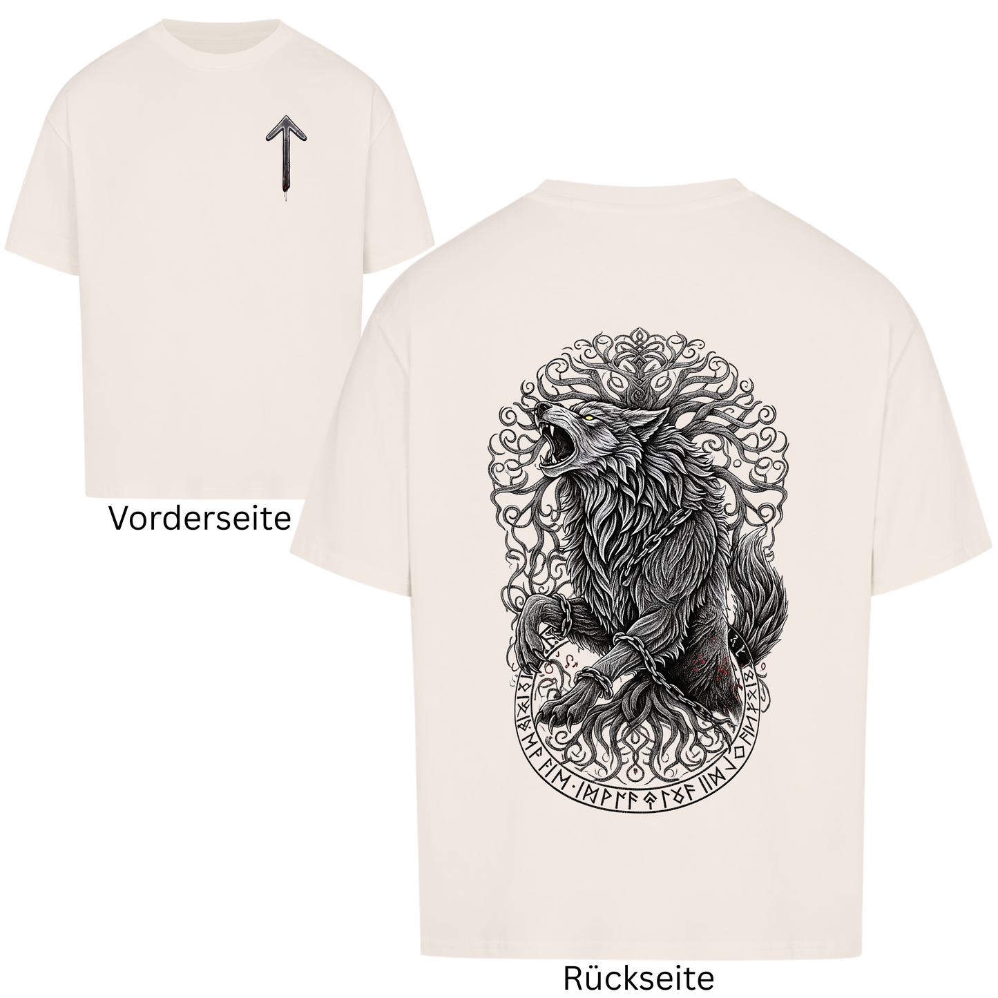 Fenrir & Yggdrasil Oversized Shirt