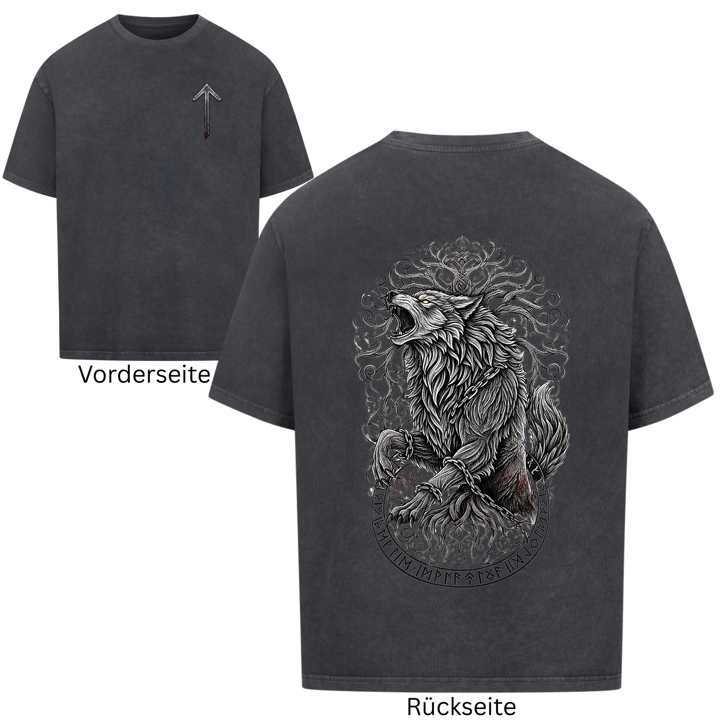 Fenrir & Yggdrasil Oversized Shirt