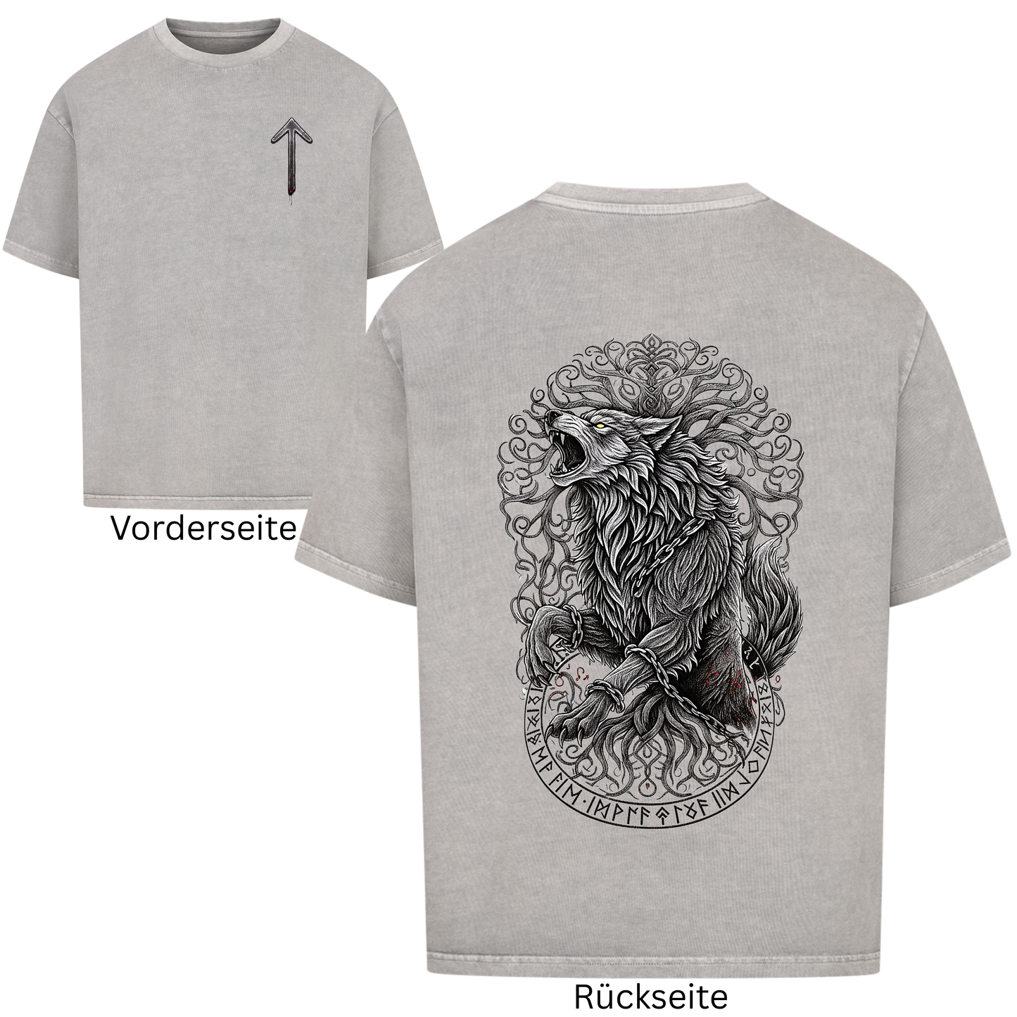 Fenrir & Yggdrasil Oversized Shirt