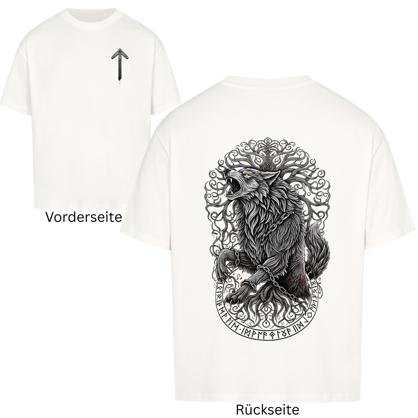 Fenrir & Yggdrasil Oversized Shirt