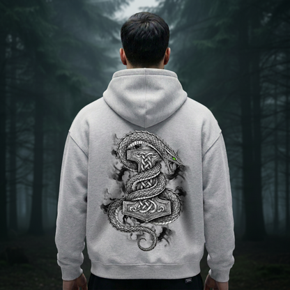 Jörmungandr Oversized Zipper Hoodie