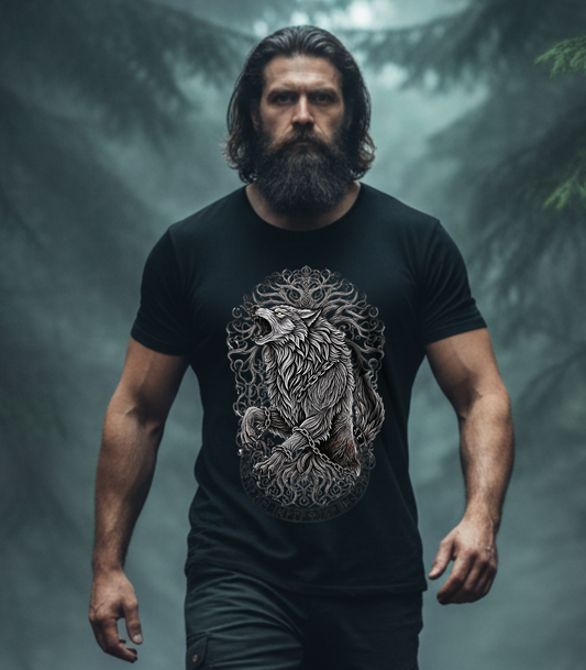 Fenrir & Yggdrasil T-Shirt