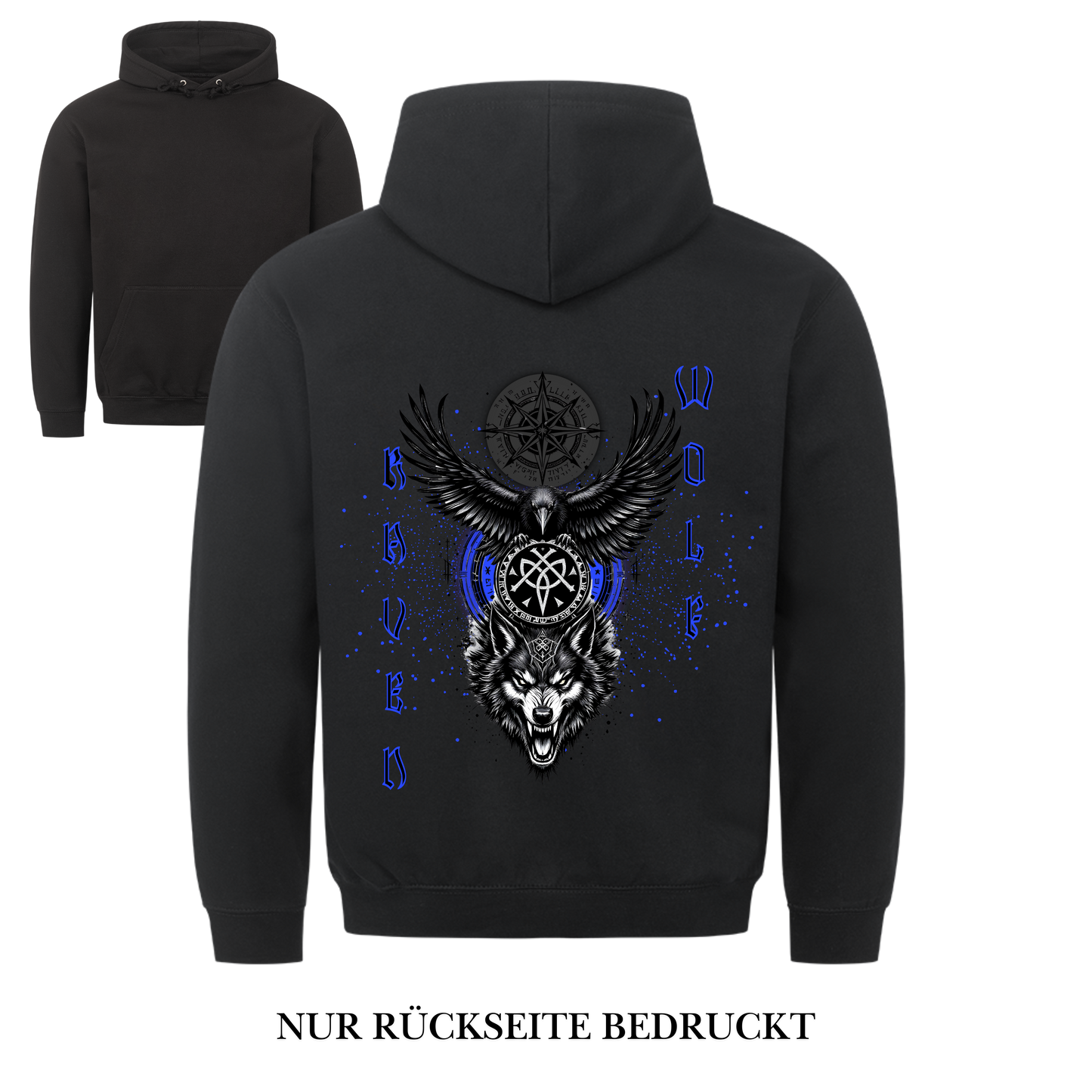 Raven and Wolf Hoodie