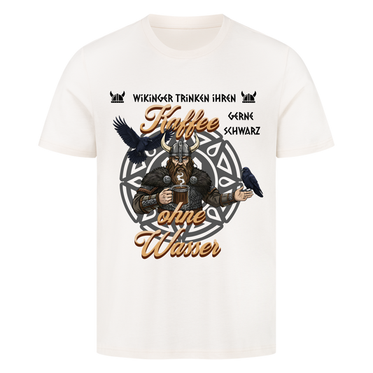 Wikinger trinken ihren Kaffee schwarz T-Shirt
